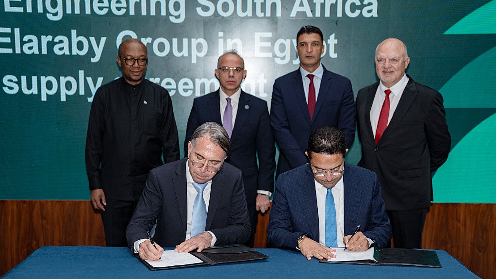 Malben Engineering’s Luca Smargiasso and the Elaraby Group’s Mohamed A El Araby signed a MoU in Alamein on October 2, at a ceremony witnessed by dignitaries including South Africa’s Trade, Industry and Competition Minister Parks Tau and Egypt’s Investment and Foreign Trade Minister Dr Mohamed Farid Saleh.