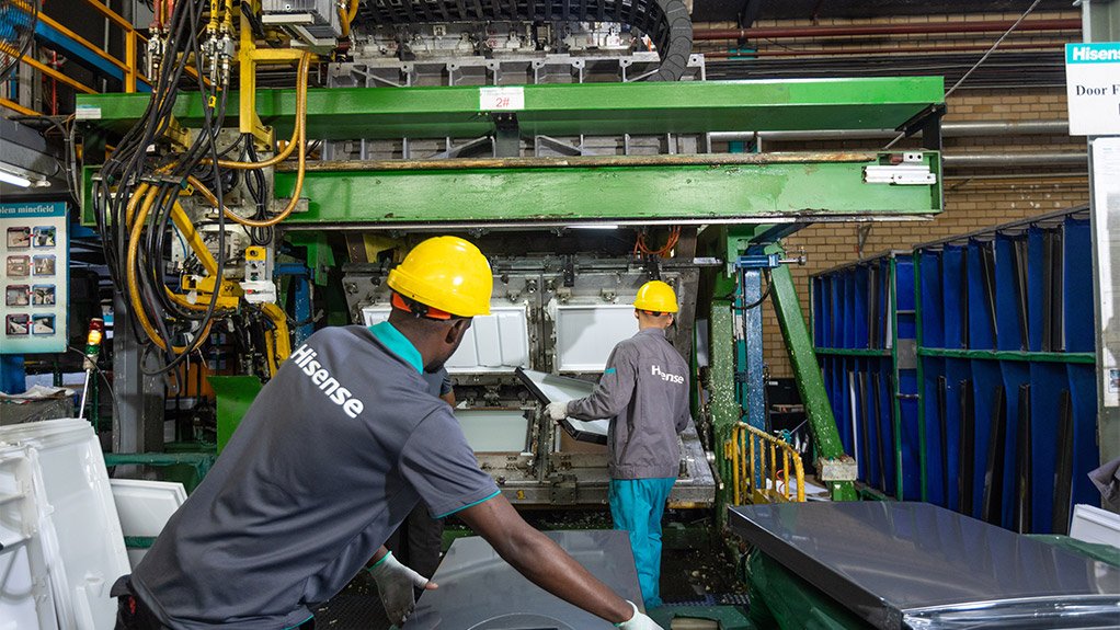 Inside the Hisense Atlantis manufacturing plant, marking 30 years in SA