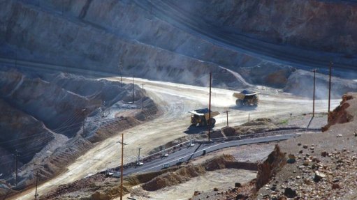 An image of an open pit copper mine