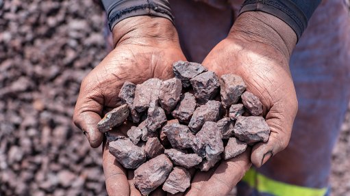 Iron-ore in hand