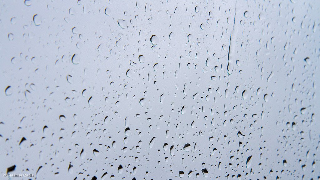 Drops of water on a window