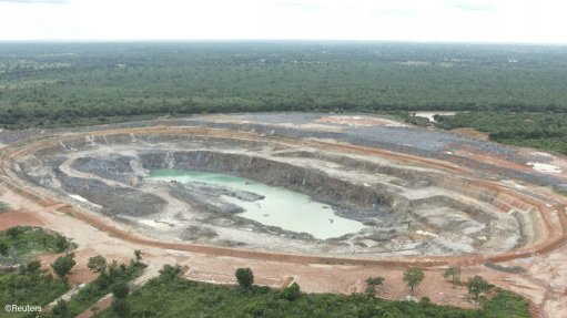 An openpit at the Bougouni mine