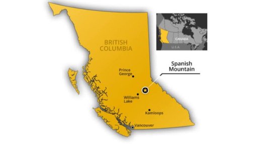 Spanish Mountain project location