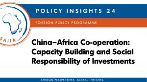 China–Africa Co-operation: Capacity Building and Social Responsibility of Investments (September 2015)