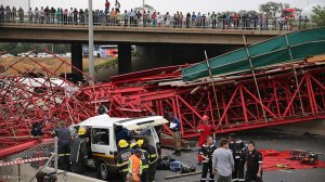 Highway opened for traffic after structural bridge collapse kills two in Johannesburg