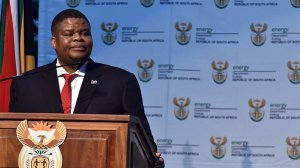 Minister of Energy David Mahlobo