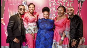 David Tlale, Sithembile Mfayela, Relebogile Mabotja, Thembi Sehloho and Vusi Nova at the Heritage month event  at Gallery Momo in Parkhust