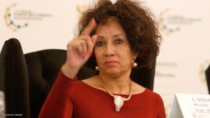 Minister of Human Settlements, Water and Sanitation Lindiwe Sisulu