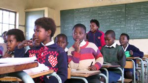 Picture of school learners in class 