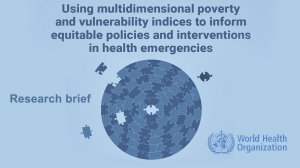  Using multidimensional poverty and vulnerability indices to inform equitable policies and interventions in health emergencies