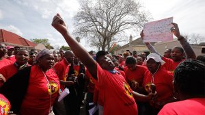 NUMSA members strike