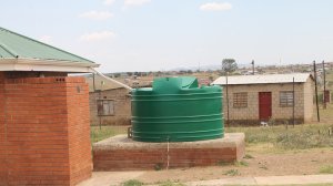 Image of a borehole donated by Gift of the Givers and Sumitomo Rubber South Africa