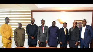 Image of MTN Group CEO Ralph, WECA VP Ebenezer Astante and other MTN Ghana Officials