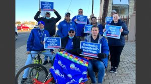 DA members in Kimberly picketing about the fuel hike