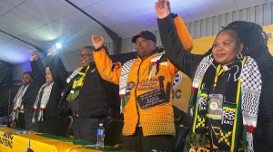 Image of Newly elected Provincial Office Bearers of the ANC led by Panyaza Lesufi at the 14th Gauteng Provincial Conference