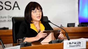 Image of Minister of Public Works and Infrastructure, Patricia De Lille