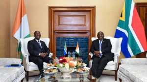 Image of Alassane Ouattara and Cyril Ramaphosa