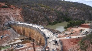 The Gwayi-Shangani dam under construction