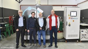 The Hydrox team (from left) CEO Corrie de Jager, process engineer Jason Cuomo, director/inventor George Anagnostopoulos, and director Paul van de Vyver. 