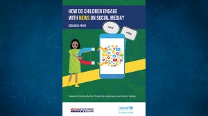 How do children engage with news on social media?