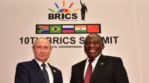 Russian President Vladimir Putin & South African President Cyril Ramaphosa