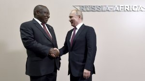 President Cyril Ramaphosa and Russian President Vladimir Putin