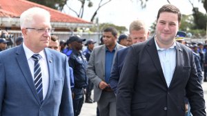 Image of Western Cape Premier Alan Winde with Cape Town Mayor Geordin Hill-Lewis