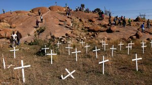 Marikana site where 34 miners were killed in 2016