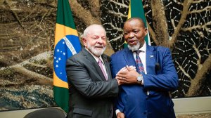 Brazilian President Luiz Inácio Lula da Silva & ANC chairperson Gwede Mantashe 