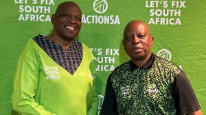 ActionSA Limpopo Premier Candidate Kgosi Letsiri Phaahla and ActionSA President Herman Mashaba.