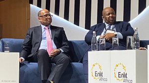 Calib Cassim and Eskom CEO Dan Marokane