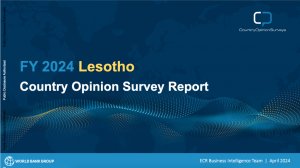 FY 2024 Lesotho Country Opinion Survey Report 