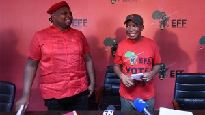 EFF Deputy President Floyd Shivambu and Leader Julius Malema 