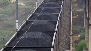 Coal being transported on TFR's coal rail line