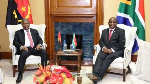 Ramaphosa calls for silencing of guns across Africa as he hosts Angolan counterpart