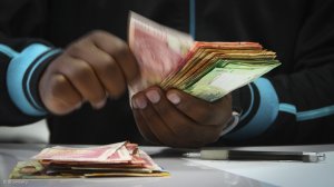 A person counting money