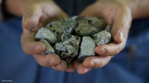 A handful of ferrochrome.