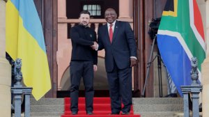 Ukrainian President Volodymyr Zelenskyy & President Cyril Ramaphosa