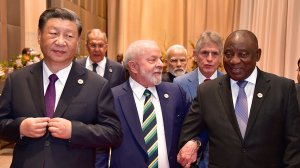 Chinese President Xi Jinping, Brazilian President Luiz Inacio Lula da Silva & South African President Cyril Ramaphosa 