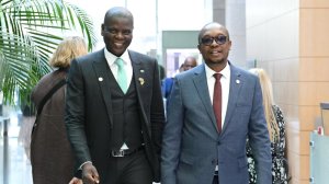 Trade, Industry and Competition Minister Parks Tau & International Relations and Cooperation Minister Ronald Lamola