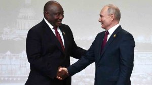 Image of Cyril Ramaphosa and Vladimir Pu