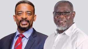 Minerals Council CEO Mzila Mthenjane and Mintek CEO Dr Molefi Motuku.