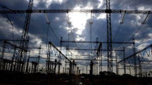 An electricity substation