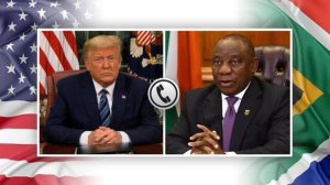 US President Donald Trump and South African President Cyril Ramaphosa