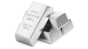 Platinum ingots.