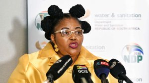 Image of Water and Sanitation Minister Pemmy Majodina