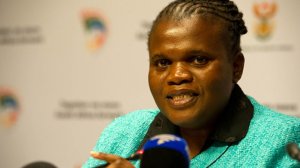 Committee chairperson Faith Muthambi
