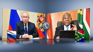 Russian President Vladimir Putin and President Cyril Ramaphosa 