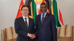 Chinese Vice President Han Zheng & South African Deputy President Paul Mashatile 