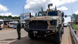 An armoured vehicle supplied by Paramount South Africa
